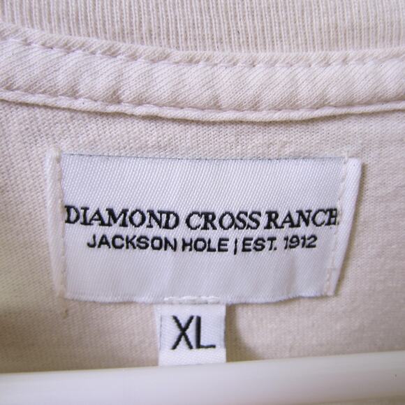 Diamond Cross Ranch Shirt Mens XL Jackson Hole Wyoming Western Cowboy Horse - Picture 3 of 8
